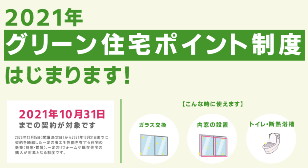 グリーン住宅ポイント制度でお得にエコキュート交換したい方へ