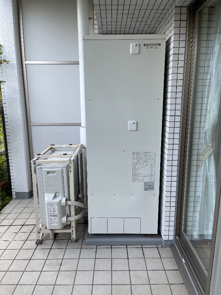 コロナエコキュートCHP-4614ATMからコロナエコキュートCHP-46ATX3-1｜エコキュート交換工事｜東京都調布市菊野台｜マンション｜パークハウスザガーデン