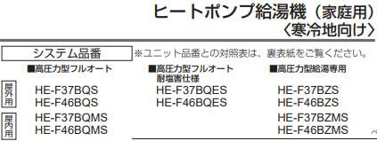 パナソニックのHE-F46BQSのエコキュート交換、修理、取替えをご検討の方へ