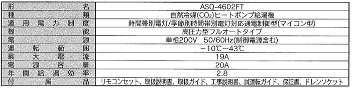 朝日ソーラーのASQ-3702FTのエコキュート交換、修理、取替えをご検討の方へ 