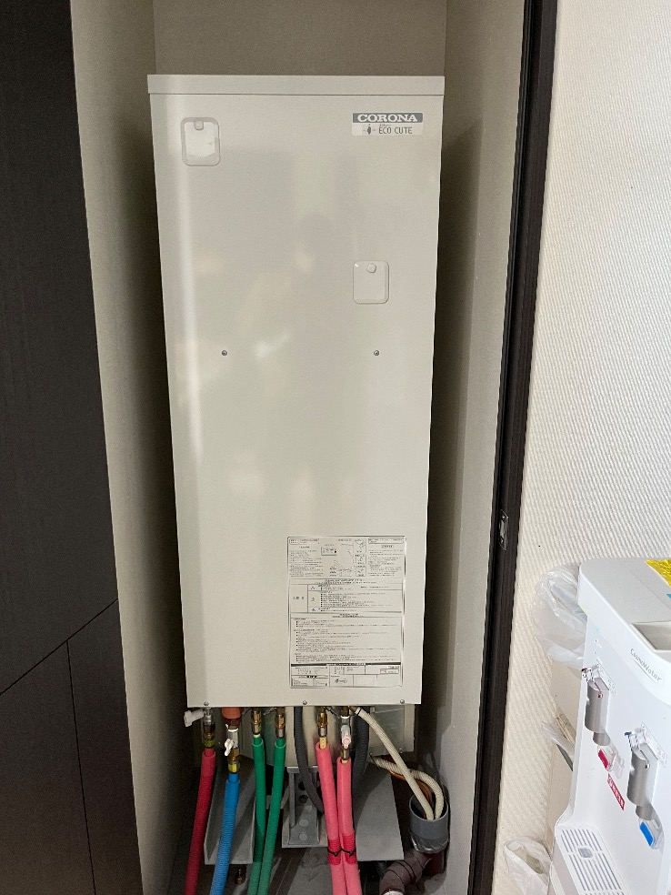 コロナエコキュートCHP-H3014AからコロナエコキュートCHP-S30AY1-12｜エコキュート交換工事｜東京都江東区東雲｜マンション｜ビーコンタワーレジデンス