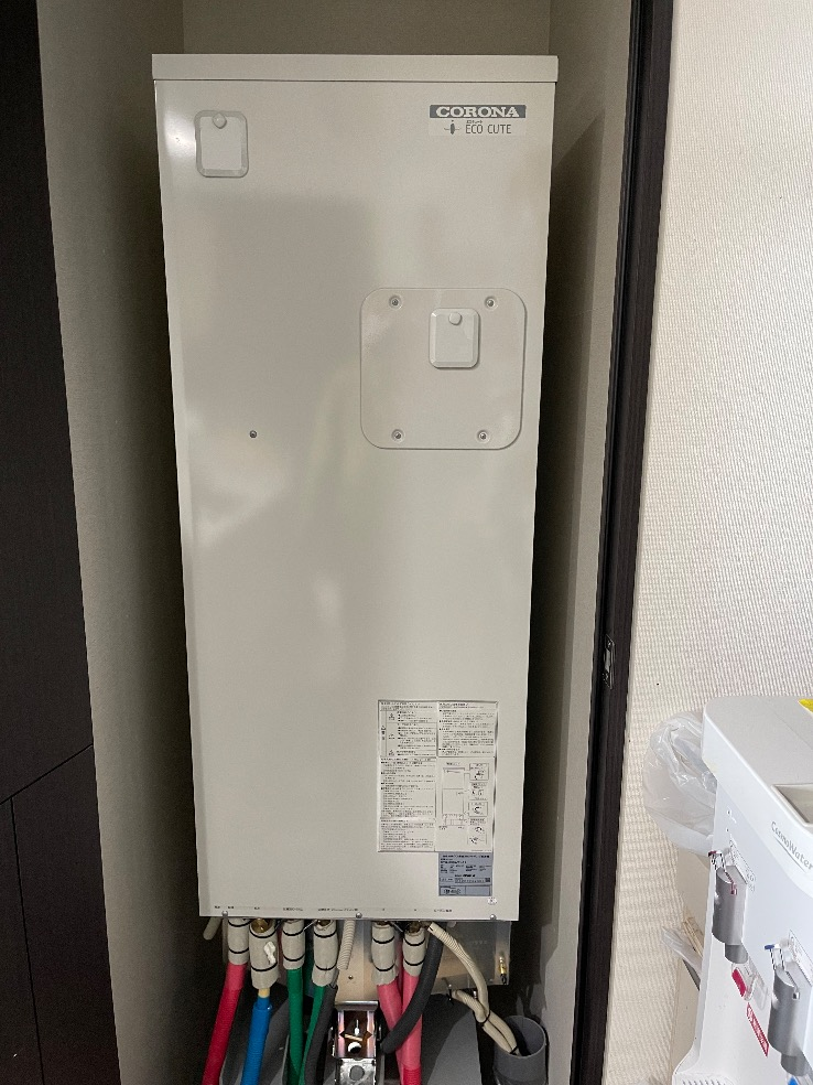 コロナエコキュートCHP-H3014AからコロナエコキュートCHP-S30AY1-12｜エコキュート交換工事｜東京都江東区東雲｜マンション｜ビーコンタワーレジデンス