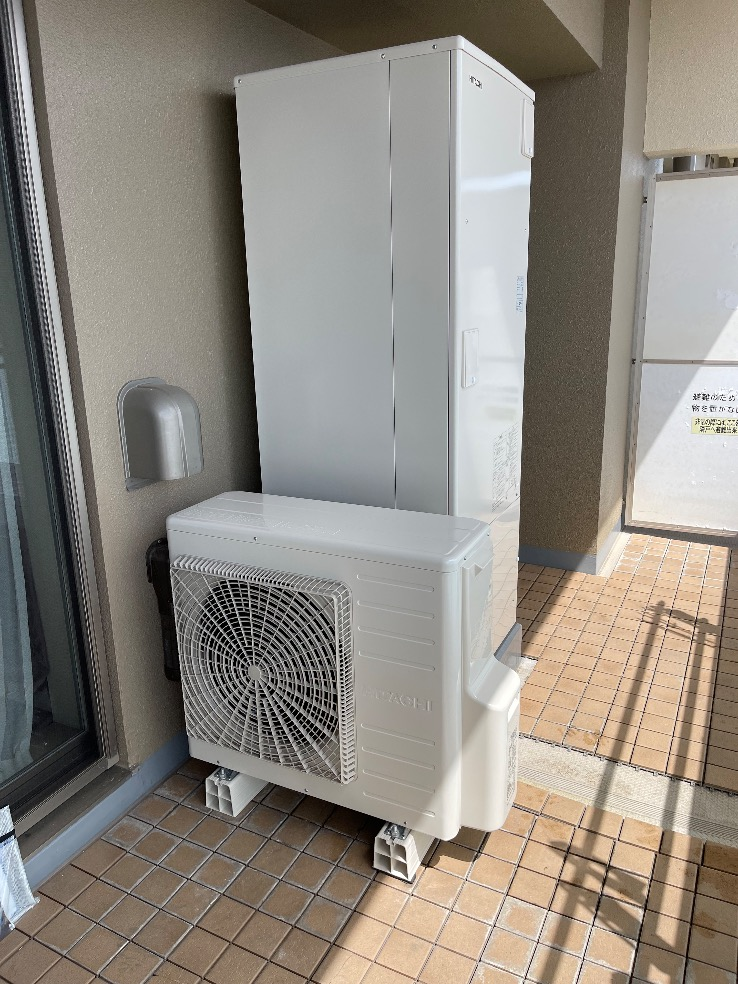 東芝電気温水器HPL-2TFB375RAUから日立エコキュートBHP-FG37WU｜エコキュート交換工事｜茨城県つくば市竹園｜マンション｜ミオカステーロつくば竹園 