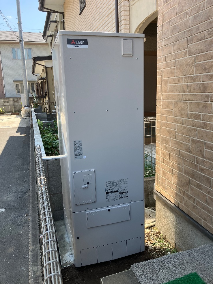 パナソニック電気温水器DH-37G3QUBAから三菱エコキュートSRT-S376｜エコキュート交換工事｜埼玉県上尾市泉台｜ 