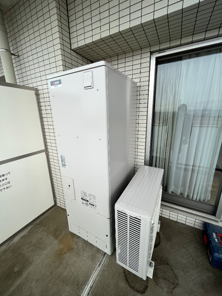 東芝電気温水器HPL-2TFB376RAUから三菱エコキュートSRT-S375｜エコキュート交換工事｜東京都立川市柴崎町｜マンション｜ミオカステーロ立川