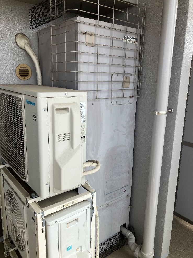 コロナエコキュートCTU-H3014AMからコロナエコキュートCHP-S30AY1-12B｜エコキュート交換工事｜埼玉県久喜市桜田｜マンション｜シンフォニーレジデンス