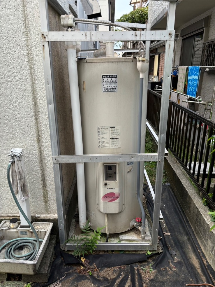 東芝電気温水器HPL-N374RSから三菱エコキュートSRT-S376｜エコキュート交換工事｜神奈川県横浜市南区中里｜